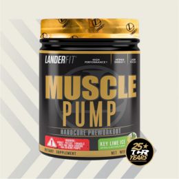 Muscle Pump Hardcore Pre Workout Landerfit® - 300 g - Key lime ice